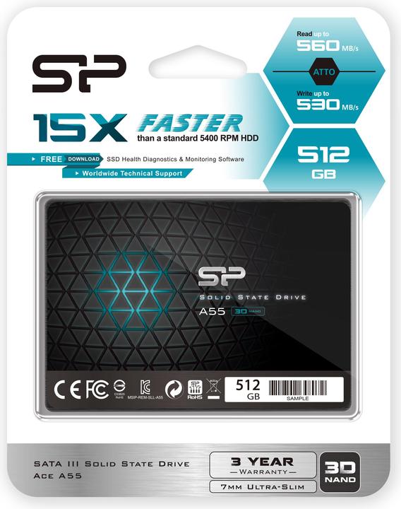 Produktbild Silicon Power Ace A55 (512 GB, 2.5")