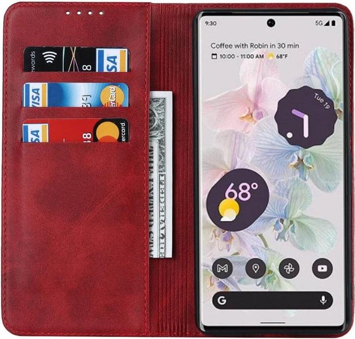 Produktbild Cover-Discount Google Pixel 7 Pro - Stand Flip Case Hülle rot (Google Pixel 7 Pro)
