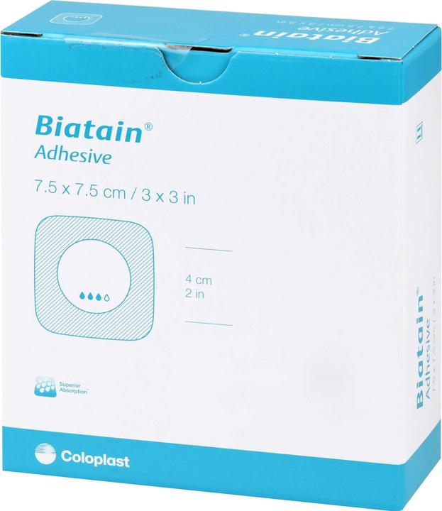 Produktbild Biatain Schaumverband 7,5 x 7,5 cm selbsthaftend, 10 St. Verband