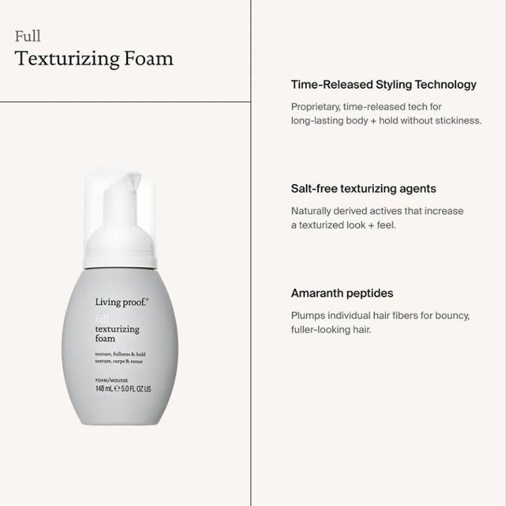 Produktbild Living Proof Full Texturizing Foam 5.0 Fl Oz (148 ml, Volumenpuder)