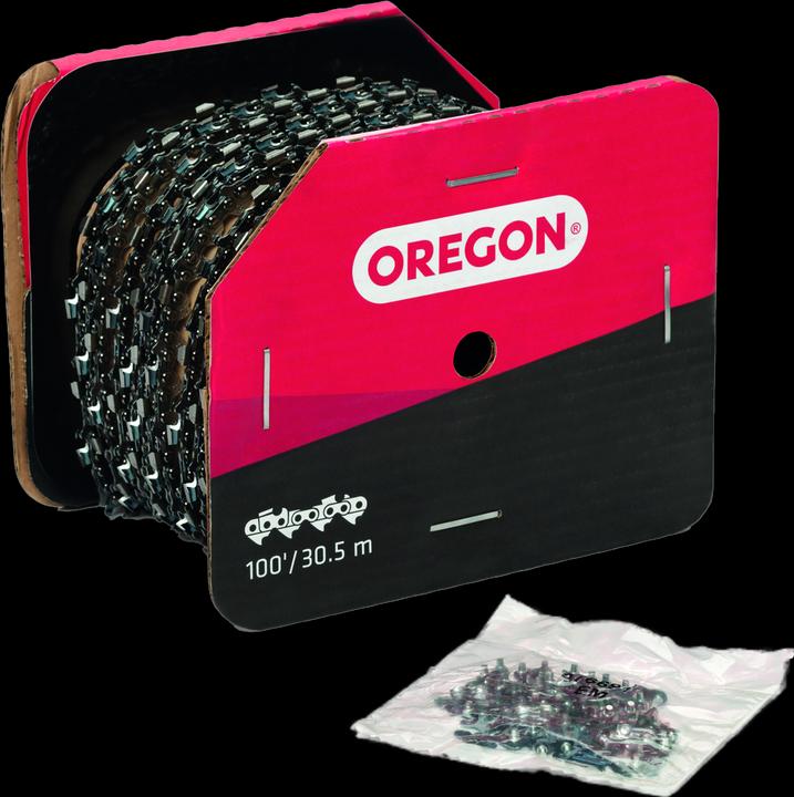 Immagine prodotto Oregon Catena da 3/8", 1,5 mm, rotolo da 100 piedi, PowerCut, scalpello solido (Motosega, Spada a catena)
