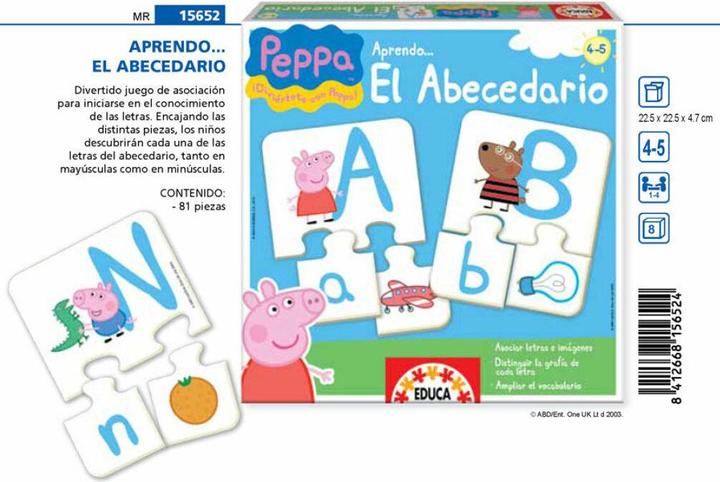 Image du produit Educa Jeu éducatif El Abecedario Peppa Pig (ES) (Espagnol)