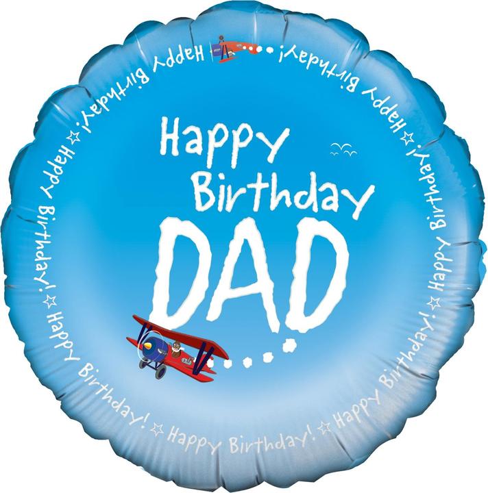 Actual product image Happy birthday dad foil balloon
