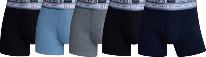 Immagine prodotto CR7 Mens Trunk Cotton Stretch 5-Pack & Travel Bag (S, Confezione da 5 pezzi)