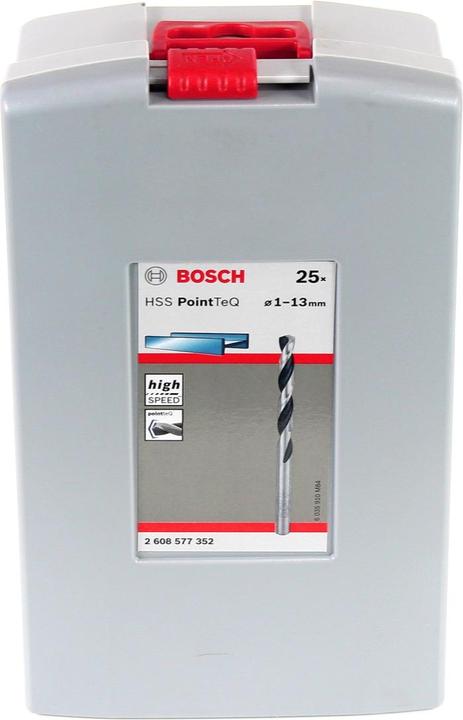 Actual product image Bosch Professional Zubehör HSS twist drill set PointTeQ, 25 pcs, ProBox, 1-13 mm (12.5 mm, 13 mm, 9.5 mm, 10 mm, 10.5 mm, 11 mm, 11.5 mm, 12 mm, 6.5 mm, 7 mm, 7.5 mm, 8 mm, 8.5 mm, 9 mm, 3.5 mm, 4 mm, 4.5 mm, 5 mm, 5.5 mm, 6 mm, 1 mm, 1.5 mm, 2 mm, 2.5 mm, 3 mm)
