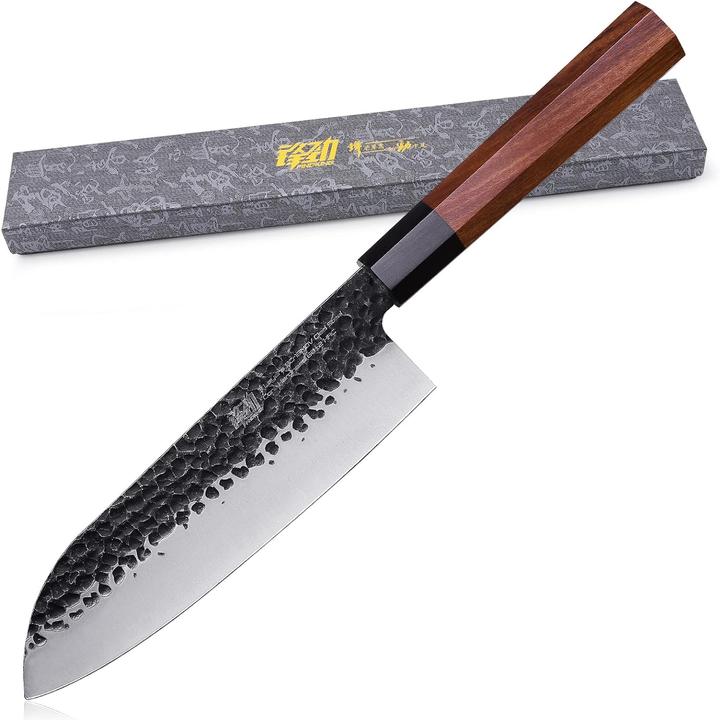 Actual product image Findking Santoku knife, 7 inch, Dynasty series (18.40 cm)