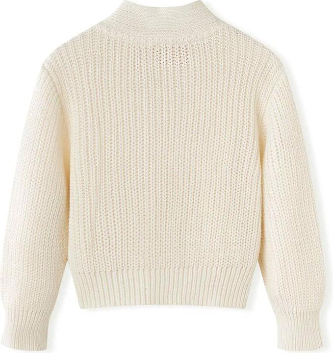 Produktbild VidaXL Kinder-Strickjacke Schneeweiss 104,Material: 100 (104)