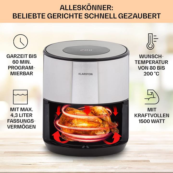 Actual product image Klarstein Hot air fryer