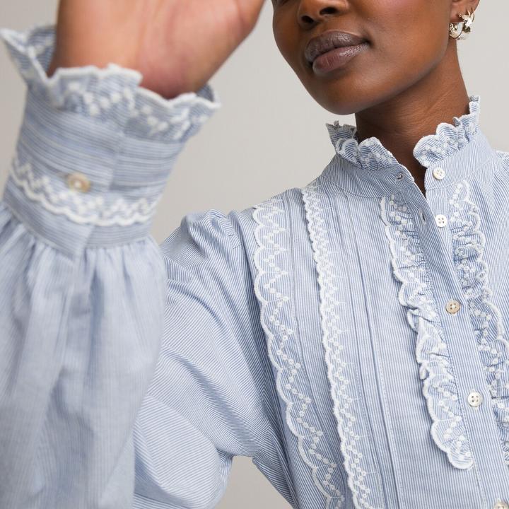 Actual product image La Redoute Collections Signature blouse made from organic cotton (48)