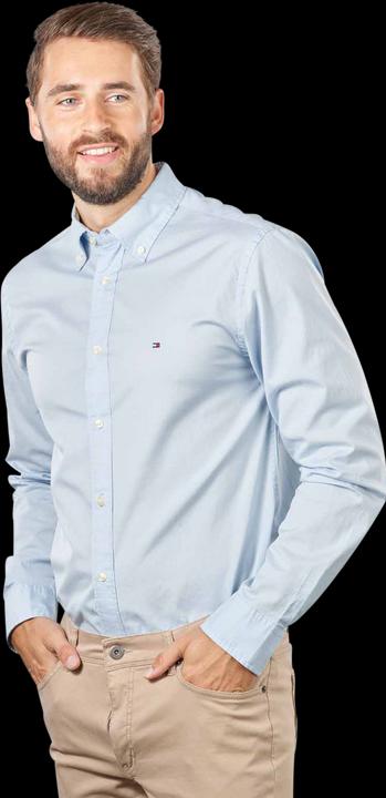 Produktbild Tommy Hilfiger Core Flex Poplin Shirt Regular Fit Calm Blue (S)