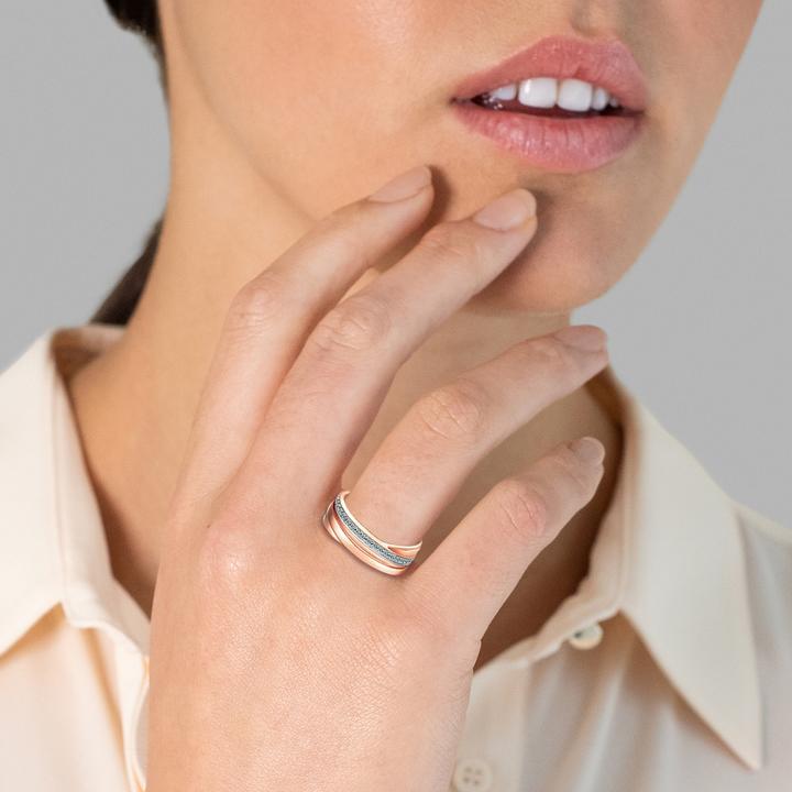Immagine prodotto Trilani Donna Argento Cubico Zirconia Oro Rosa - 4196 (47, 925 Argento)