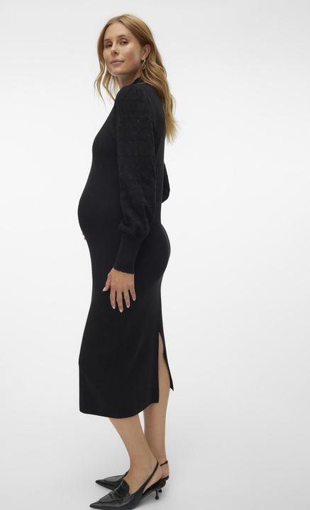 Image du produit Vero Moda Maternity Coupe ajustée Haut fermé Manches ballon Robe midi Robe en maille (M)