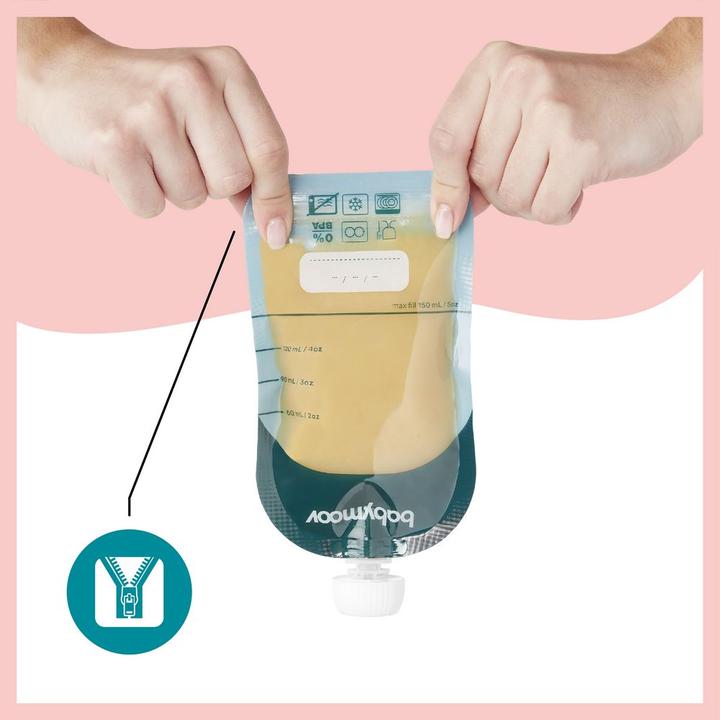 Actual product image Babymoov ISY squeeze bag