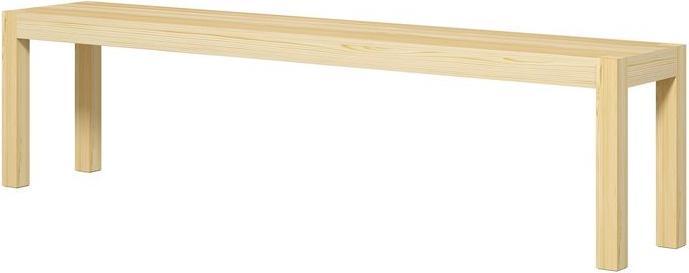 Actual product image Swisshandel24 3-seater wooden bench country-style, kitchen bench, up to 330kg, pine, natural (33 cm)