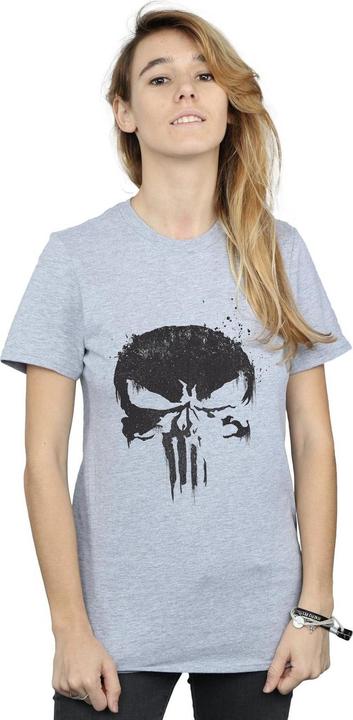 Image du produit - T-shirt THE PUNISHER TV SKULL LOGO - Femme (L)