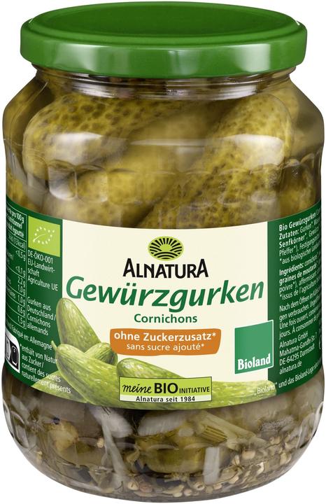 Produktbild Alnatura Bio Gewürzgurken ungesüsst 670g (670 g)