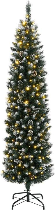 Actual product image VidaXL Künstlicher Weihnachtsbaum Tannenbaum Christbaum Schlank 300 LEDs 210cm (210 cm)