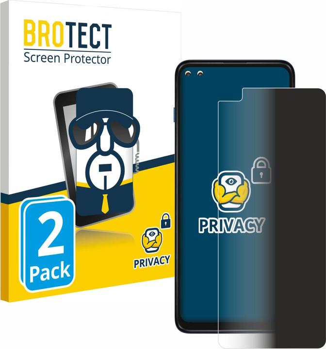 Produktbild BROTECT Sichtschutzfolie Anti-Spy Privacy Folie Blaulicht-Schutz (2 Stück, Motorola Moto G 5G Plus)