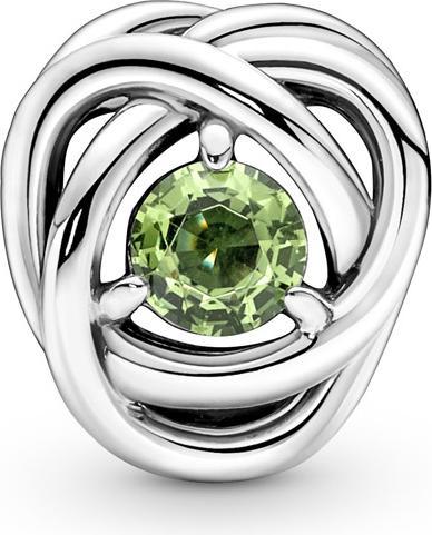 Image du produit Pandora August Pierre de naissance vert printemps Cercle d'éternité Charm (Argent 925)
