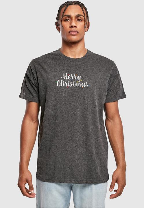 Produktbild Merchcode Merry Christmas Lights T-Shirt Round Neck - 111717 (M)