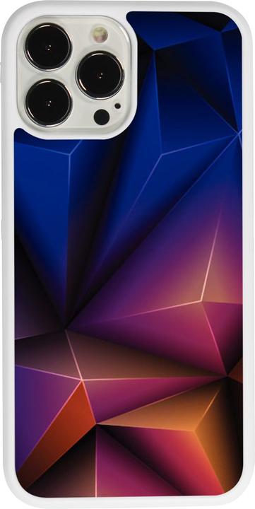 Produktbild PhoneLook Hülle Silikon weiss Abstract Triangles (Apple iPhone 13 Pro Max)