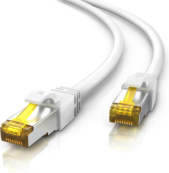 Produktbild Primewire CAT.7 Netzwerkkabel - Ethernet Gigabit Lan Kabel RJ45 - 10 Gbit/s - Patchkabel - komp. CAT.6 CAT.8 (S/FTP, CAT7, 0.50 m)