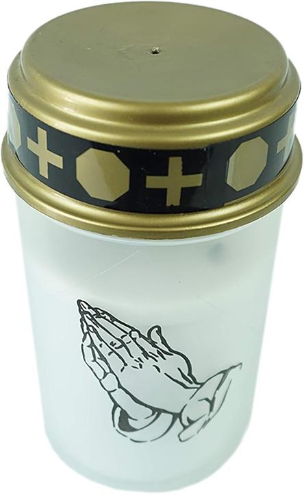 Actual product image Novaliv LED Grave Light White Permanent Flicker Effect incl. Batteries Grave Candles Cemetery Candle (4 pcs.)