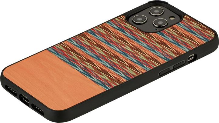 Immagine prodotto Man.Wand Custodia &WOOD per iPhone 12/12 Pro a quadretti marroni juodas (Apple iPhone 12, Realme 12 Pro+)