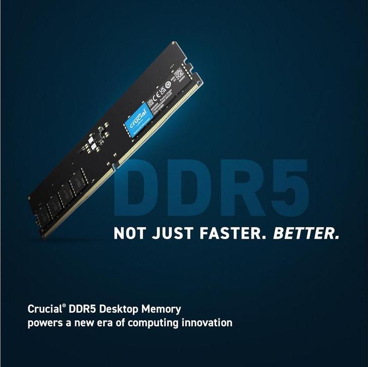 Actual product image Crucial Desktop Memory (1 x 16GB, 5600 MHz, DDR5 RAM, DIMM)