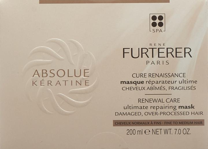 Produktbild Rene Furterer Absolue Kératine - Masque Réparateur Ultime (200 ml)