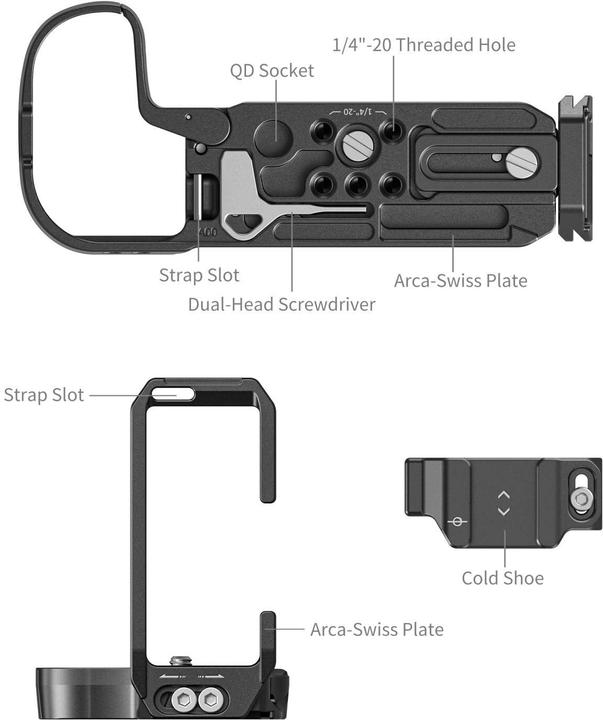 Produktbild SmallRig L-Winkel Montageplatte für Canon EOS R5 Mark II