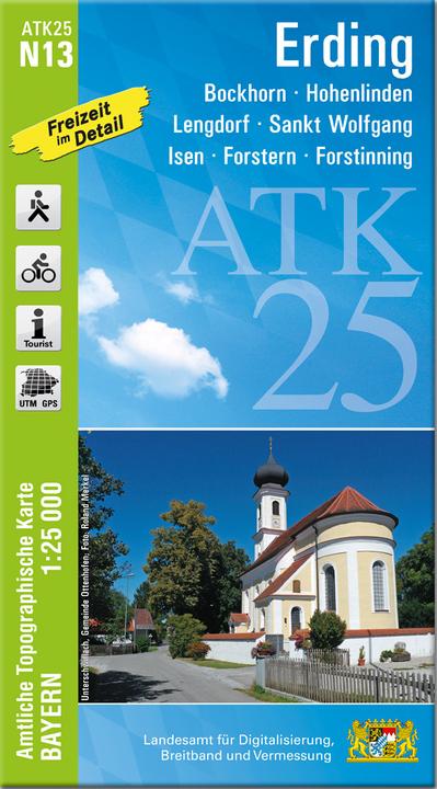 Immagine prodotto ATK25-N13 Erding (Carta topografica ufficiale 1:25000)