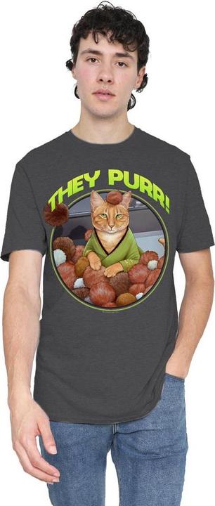 Actual product image Unisex Adult The Purr T-Shirt (XXL)