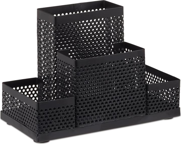 Actual product image Relaxdays Metal Mesh Desk Organizer