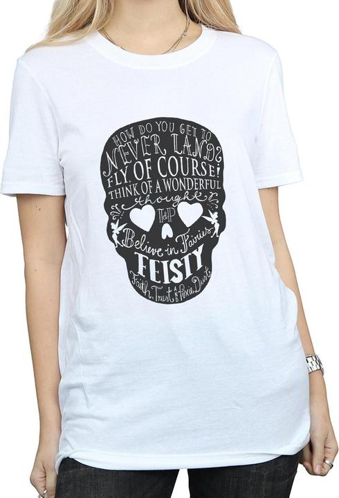 Immagine prodotto Disney Tinker Bell Skull Maglietta Ampia Donna (XXL)
