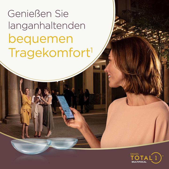 Produktbild Dailies Total1 Multifocal (60 Stück, Tageslinse, Multifokal)