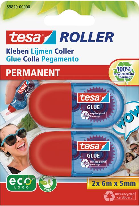 tesa Mini rullo adesivo Eco Logo (5mmx6m)