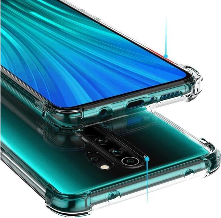 Produktbild Screenguard Xiaomi Redmi Note 8 Pro Hülle Crystal Soft Airbag Bumper (Xiaomi Redmi Note 8 Pro)