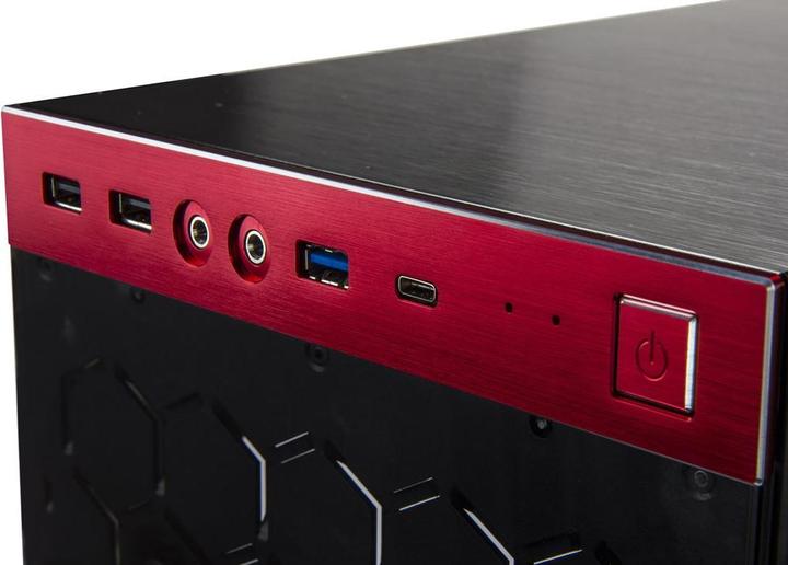 Produktbild In Win 805 rot/schwarz (ATX, mATX, Mini-ITX)
