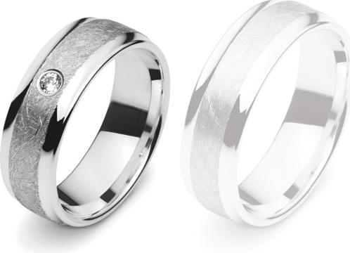 Produktbild Muau Partnerring (54, 925 Silber)