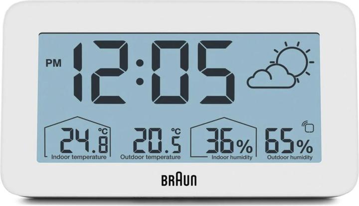 Immagine prodotto Braun Orologi BC13WP Stazione meteorologica radio DCF