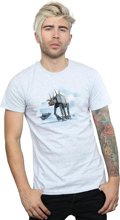 Actual product image Star Wars Mens Christmas AT-AT Reindeer T-Shirt (M)