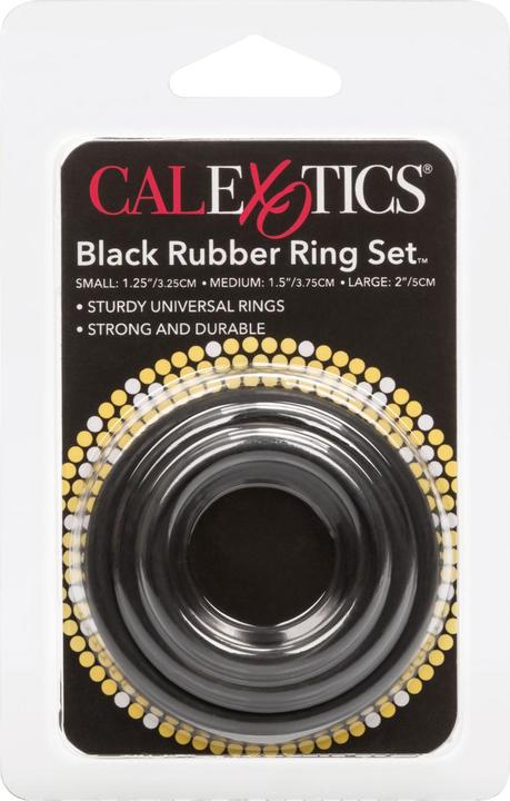 Produktbild CalExotics Black Rubber Ring Set (5.10 cm)