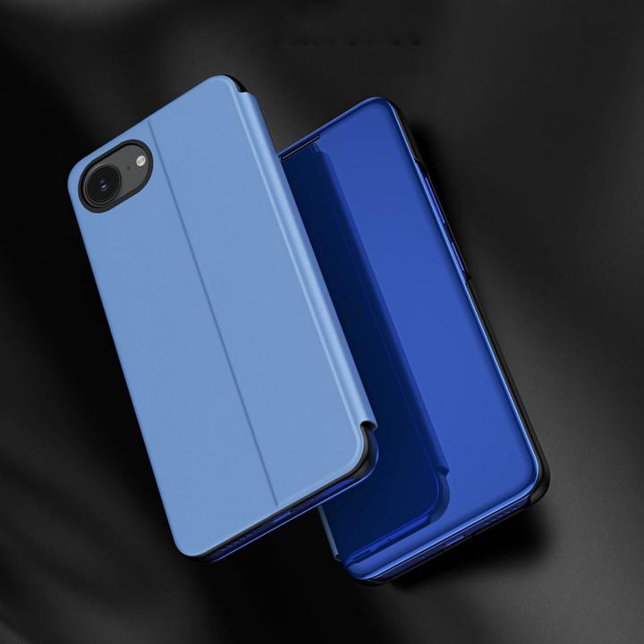 Produktbild Hurtel Back panel cover Clear View Case for iPhone 16e Flip Cover - Blue (Apple iPhone 16e)
