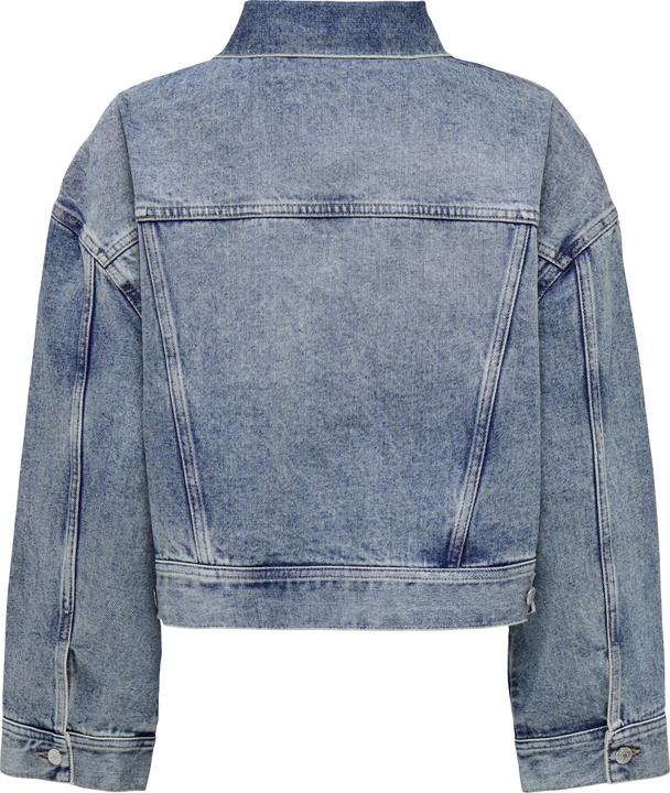 Actual product image Only Fly-away collar Low shoulder jacket Denim jacket (S)