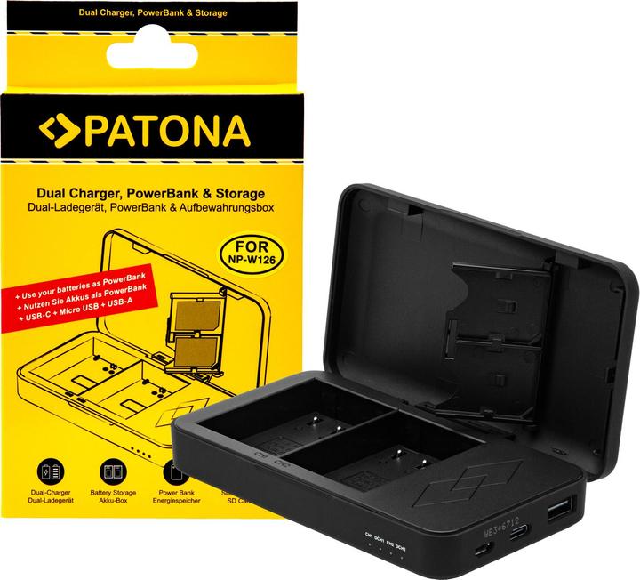 Immagine prodotto Patona Caricatore doppio NP-W126 Powerbank (Caricatore)