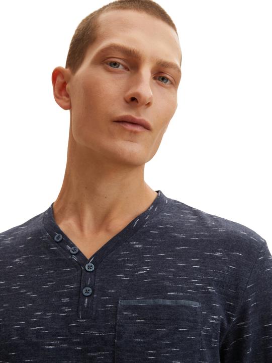 Produktbild Tom Tailor Longsleeve Langarmshirt mit Henleyausschnitt (XXL)