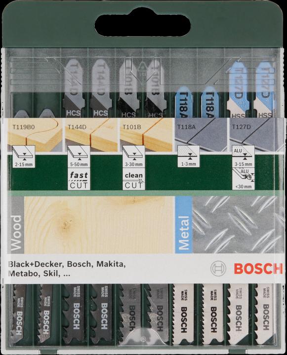 Image du produit Bosch Zubehör Jeu de lames de scie sauteuse bricolage bois et métal