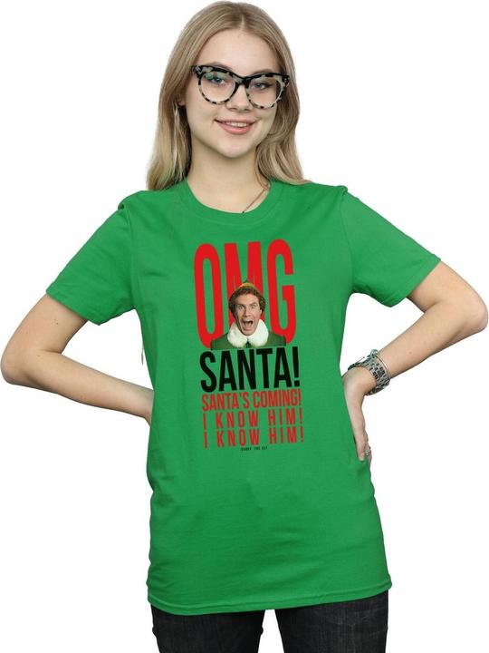 Produktbild Elf OMG Santa I Know Him TShirt (L)