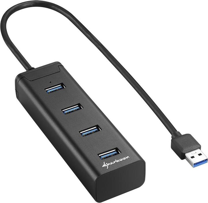 Immagine prodotto Sharkoon Corsa in alluminio (USB-A, 4 porte)